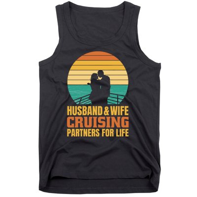 Husband And Wife Cruising Partners For Life Tank Top