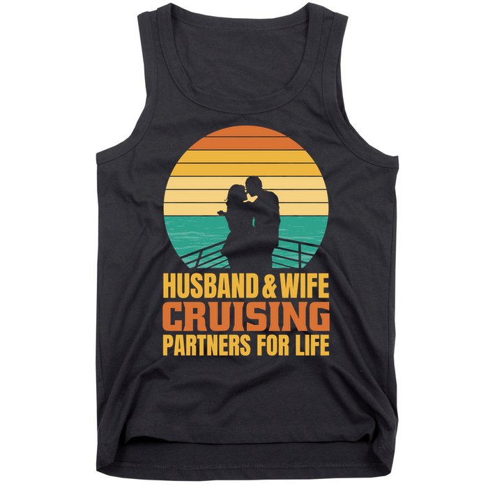 Husband And Wife Cruising Partners For Life Tank Top