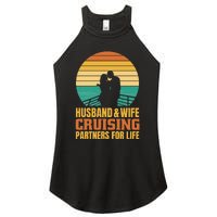 Husband And Wife Cruising Partners For Life Women's Perfect Tri Rocker Tank