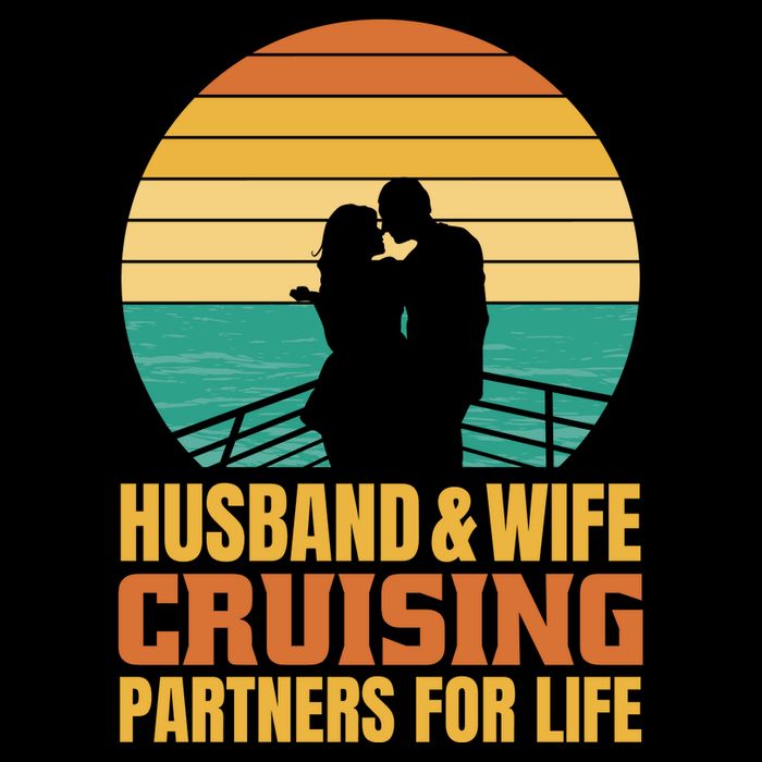 Husband And Wife Cruising Partners For Life Kids T-Shirt