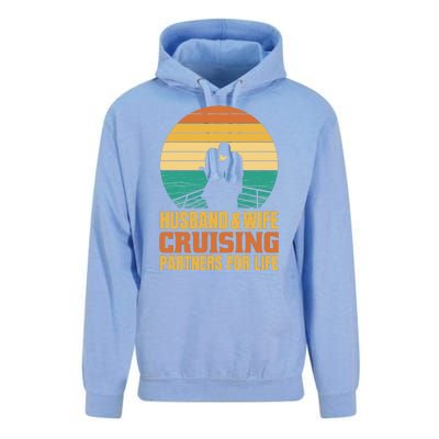 Husband And Wife Cruising Partners For Life Unisex Surf Hoodie