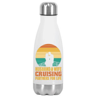 Husband And Wife Cruising Partners For Life Stainless Steel Insulated Water Bottle