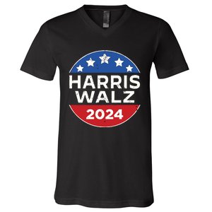 Harris And Walz 2024 V-Neck T-Shirt