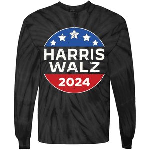 Harris And Walz 2024 Tie-Dye Long Sleeve Shirt