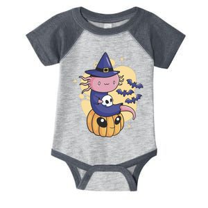 Halloween Axolotl Witch Cute Infant Baby Jersey Bodysuit