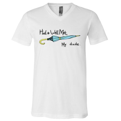 Hail And Well Met My Dude Fun V-Neck T-Shirt