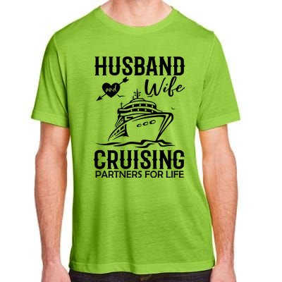 Husband And Wife Cruising Partners For Life Adult ChromaSoft Performance T-Shirt