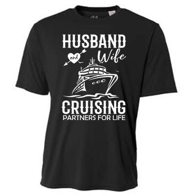 Husband And Wife Cruising Partners For Life Cooling Performance Crew T-Shirt