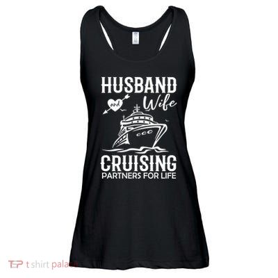 Husband And Wife Cruising Partners For Life Ladies Essential Flowy Tank