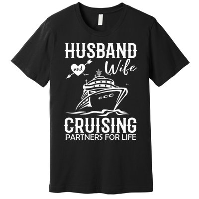 Husband And Wife Cruising Partners For Life Premium T-Shirt