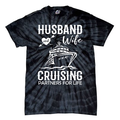 Husband And Wife Cruising Partners For Life Tie-Dye T-Shirt