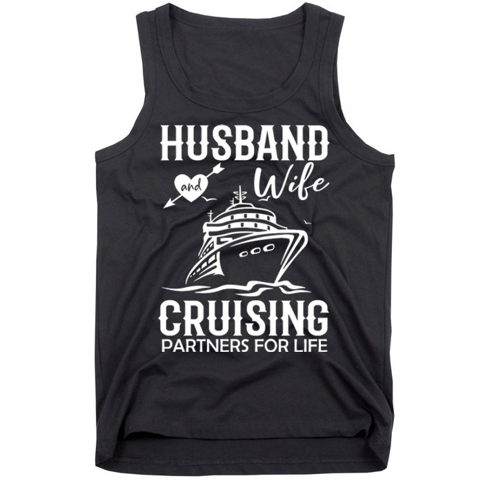 Husband And Wife Cruising Partners For Life Tank Top