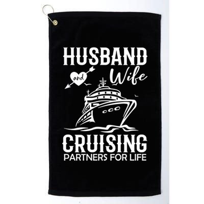 Husband And Wife Cruising Partners For Life Golf Towel