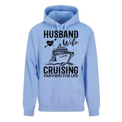 Husband And Wife Cruising Partners For Life Unisex Surf Hoodie