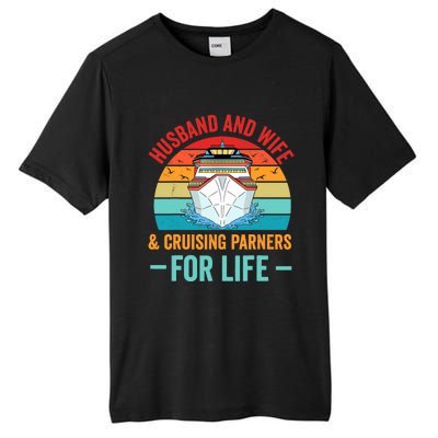 Husband and Wife Cruise Partners For Life Cruising Funny Tall Fusion ChromaSoft Performance T-Shirt