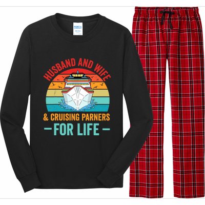 Husband and Wife Cruise Partners For Life Cruising Funny Long Sleeve Pajama Set