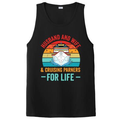 Husband and Wife Cruise Partners For Life Cruising Funny PosiCharge Competitor Tank