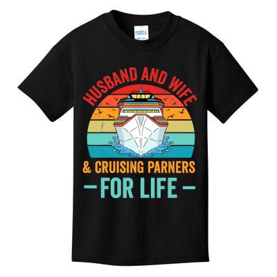 Husband and Wife Cruise Partners For Life Cruising Funny Kids T-Shirt