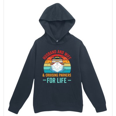 Husband and Wife Cruise Partners For Life Cruising Funny Urban Pullover Hoodie