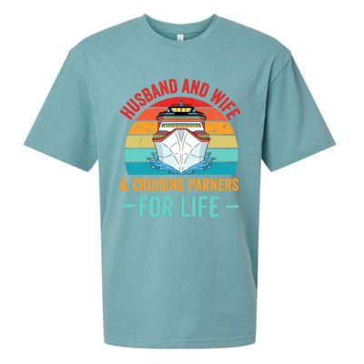 Husband and Wife Cruise Partners For Life Cruising Funny Sueded Cloud Jersey T-Shirt