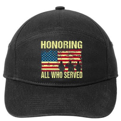 Honoring All Who Served Armed Forces Day Proud 7-Panel Snapback Hat