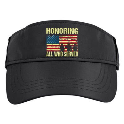 Honoring All Who Served Armed Forces Day Proud Adult Drive Performance Visor