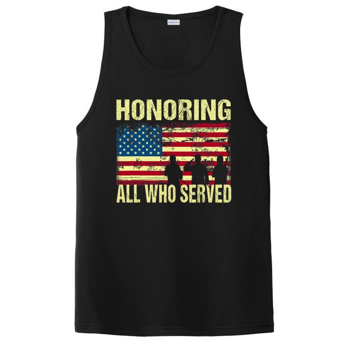 Honoring All Who Served Armed Forces Day Proud PosiCharge Competitor Tank