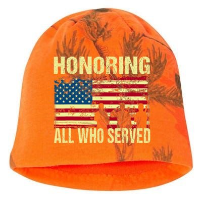 Honoring All Who Served Armed Forces Day Proud Kati - Camo Knit Beanie