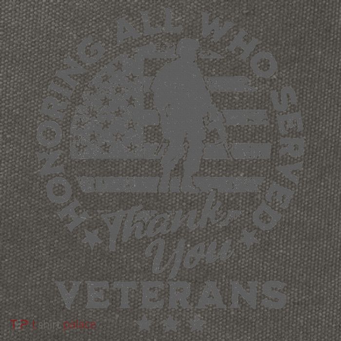 Honoring All Who Served Thank You Veterans Day American Flag Cotton Canvas Backpack