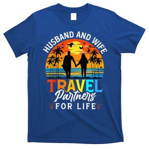 Husband And Wife Travel Partners For Life Beach Traveling T-Shirt