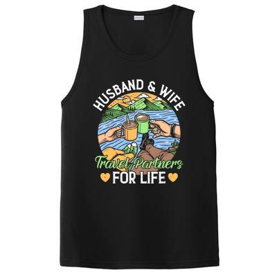 Husband And Wife Travel Partners For Life Beach Traveling PosiCharge Competitor Tank