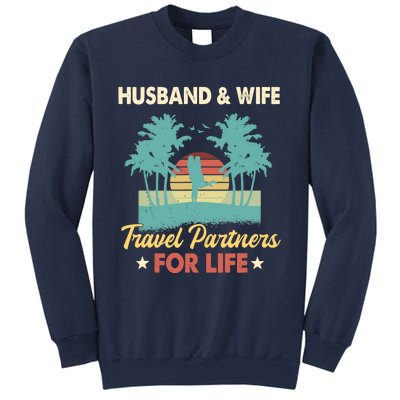 Husband And Wife Travel Partners For Life Beach Traveling Sweatshirt