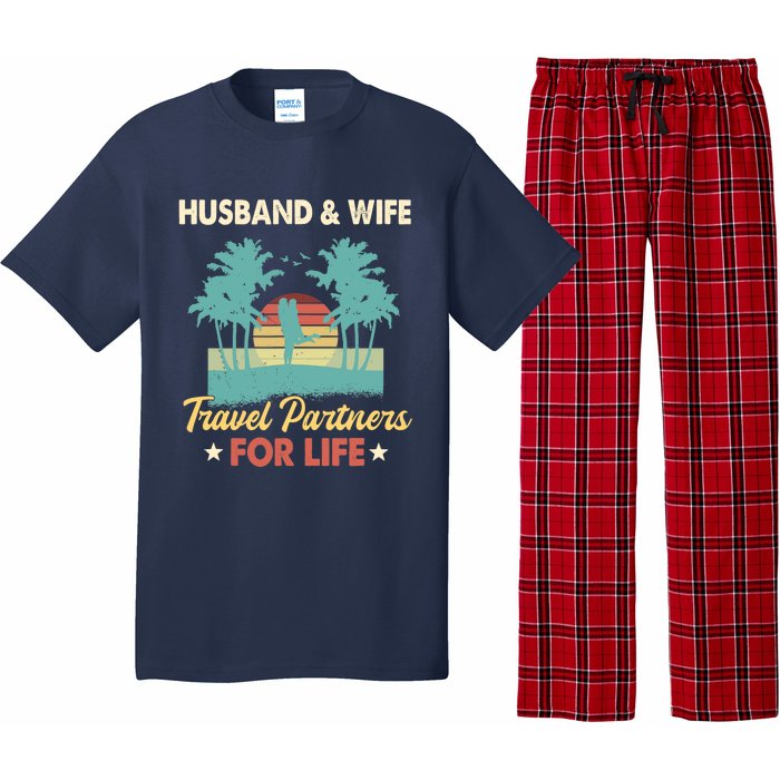 Husband And Wife Travel Partners For Life Beach Traveling Pajama Set