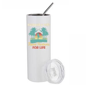 Husband And Wife Travel Partners For Life Beach Traveling Stainless Steel Tumbler