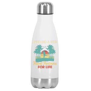 Husband And Wife Travel Partners For Life Beach Traveling Stainless Steel Insulated Water Bottle