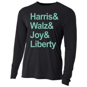 Harris And Walz And Joy And Liberty Cooling Performance Long Sleeve Crew