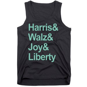 Harris And Walz And Joy And Liberty Tank Top