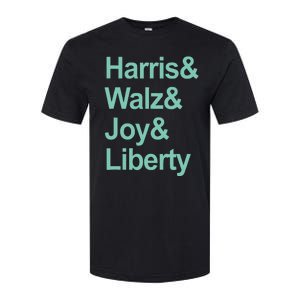 Harris And Walz And Joy And Liberty Softstyle CVC T-Shirt