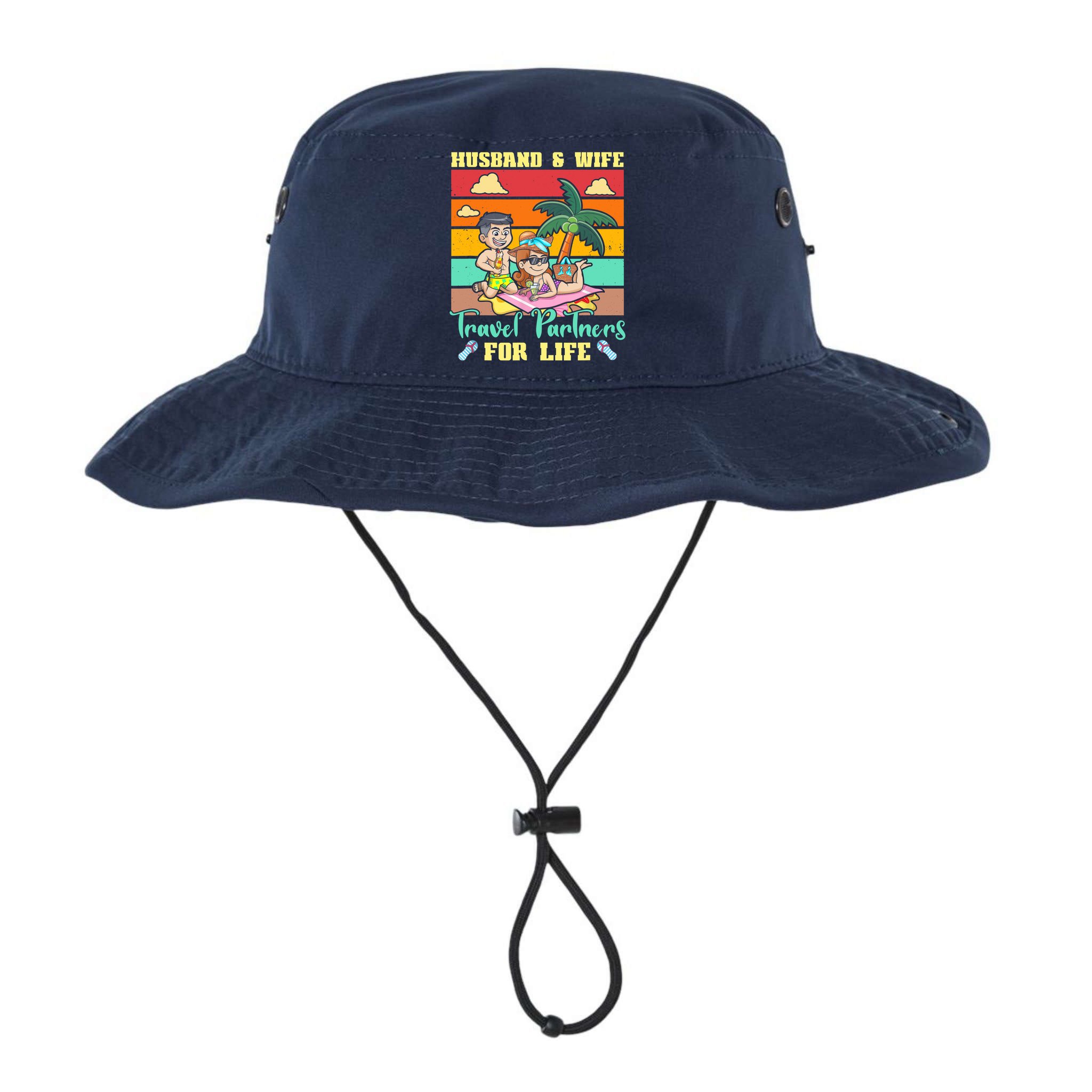 Husband And Wife Travel Partners For Life Beach Traveling Bucket Hat