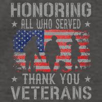 Honoring All Who Served Thank You Veterans Day American Flag Vector Backpack
