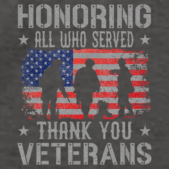 Honoring All Who Served Thank You Veterans Day American Flag Vector Backpack