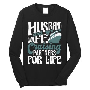 Husband And Wife Cruising Partners For Life Cruiser Cruise Long Sleeve Shirt