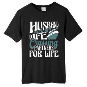 Husband And Wife Cruising Partners For Life Cruiser Cruise Tall Fusion ChromaSoft Performance T-Shirt