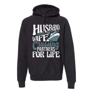 Husband And Wife Cruising Partners For Life Cruiser Cruise Premium Hoodie