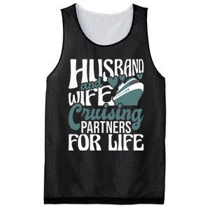 Husband And Wife Cruising Partners For Life Cruiser Cruise Mesh Reversible Basketball Jersey Tank