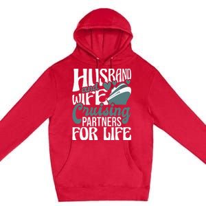 Husband And Wife Cruising Partners For Life Cruiser Cruise Premium Pullover Hoodie