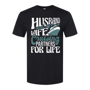 Husband And Wife Cruising Partners For Life Cruiser Cruise Softstyle CVC T-Shirt