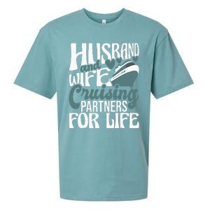 Husband And Wife Cruising Partners For Life Cruiser Cruise Sueded Cloud Jersey T-Shirt