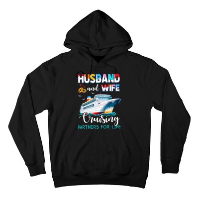 Husband And Wife Couple Cruising Partners For Life Hoodie