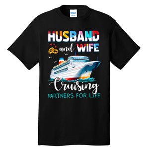 Husband And Wife Couple Cruising Partners For Life Tall T-Shirt